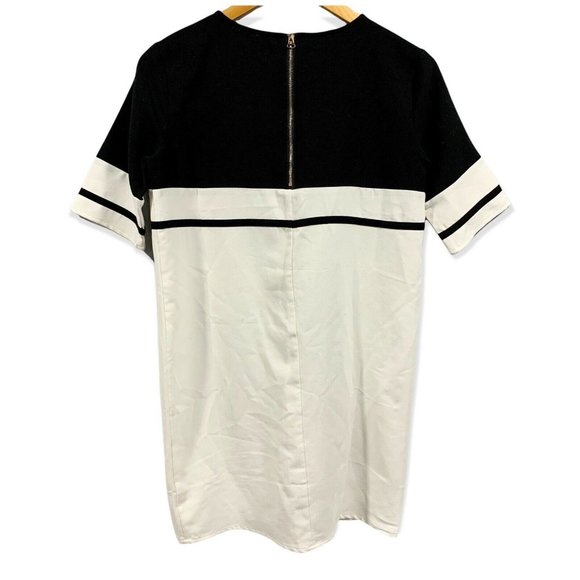 Tobi White Black Color Block Mini Dress Size S - Picture 4 of 9